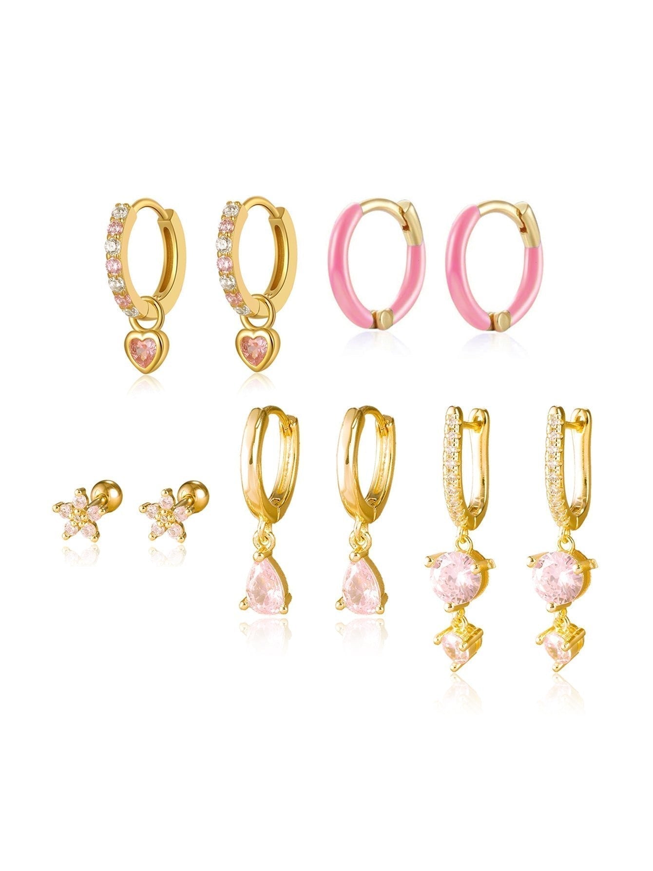 Antonie – Orecchini in oro con superficie lucida.