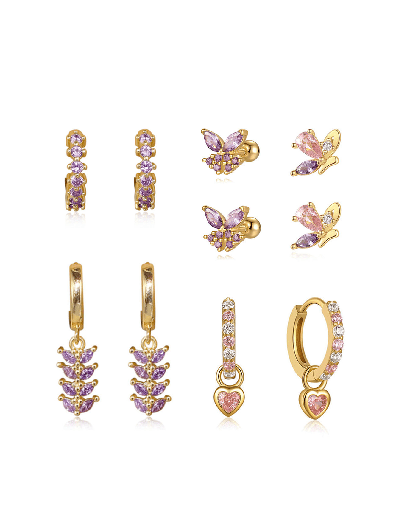 Greta – Delicati orecchini in oro con movimento discreto.