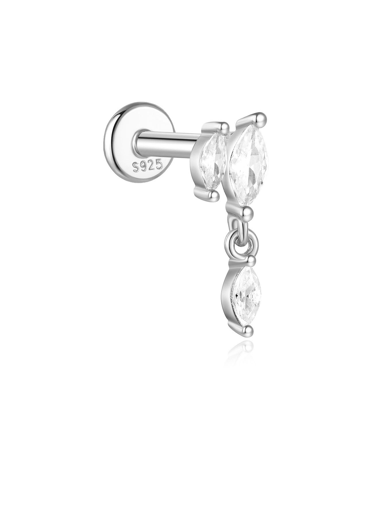 Zlaté náušnice s jemným zakřivením