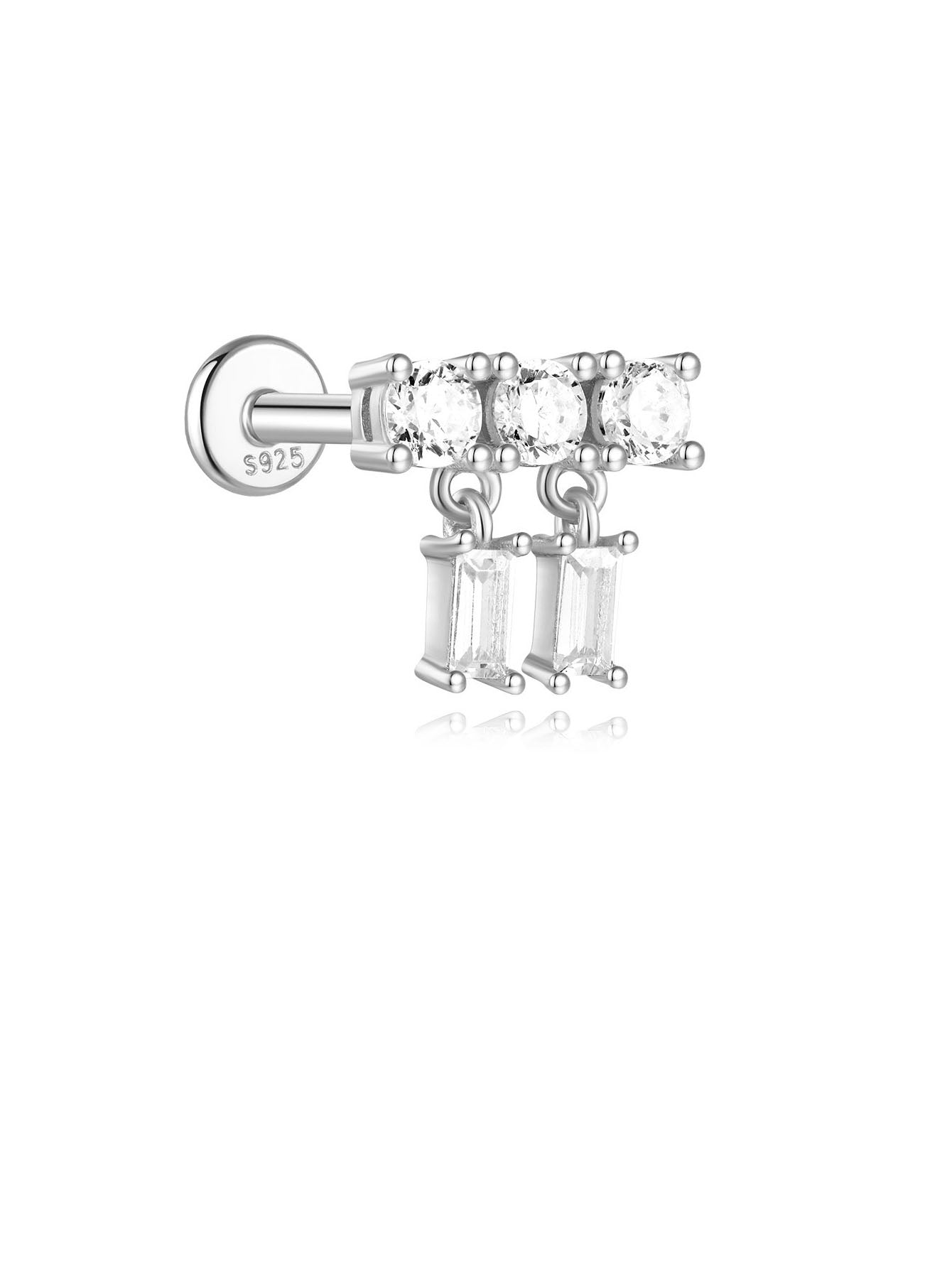 Zlaté náušnice s jemným zakřivením