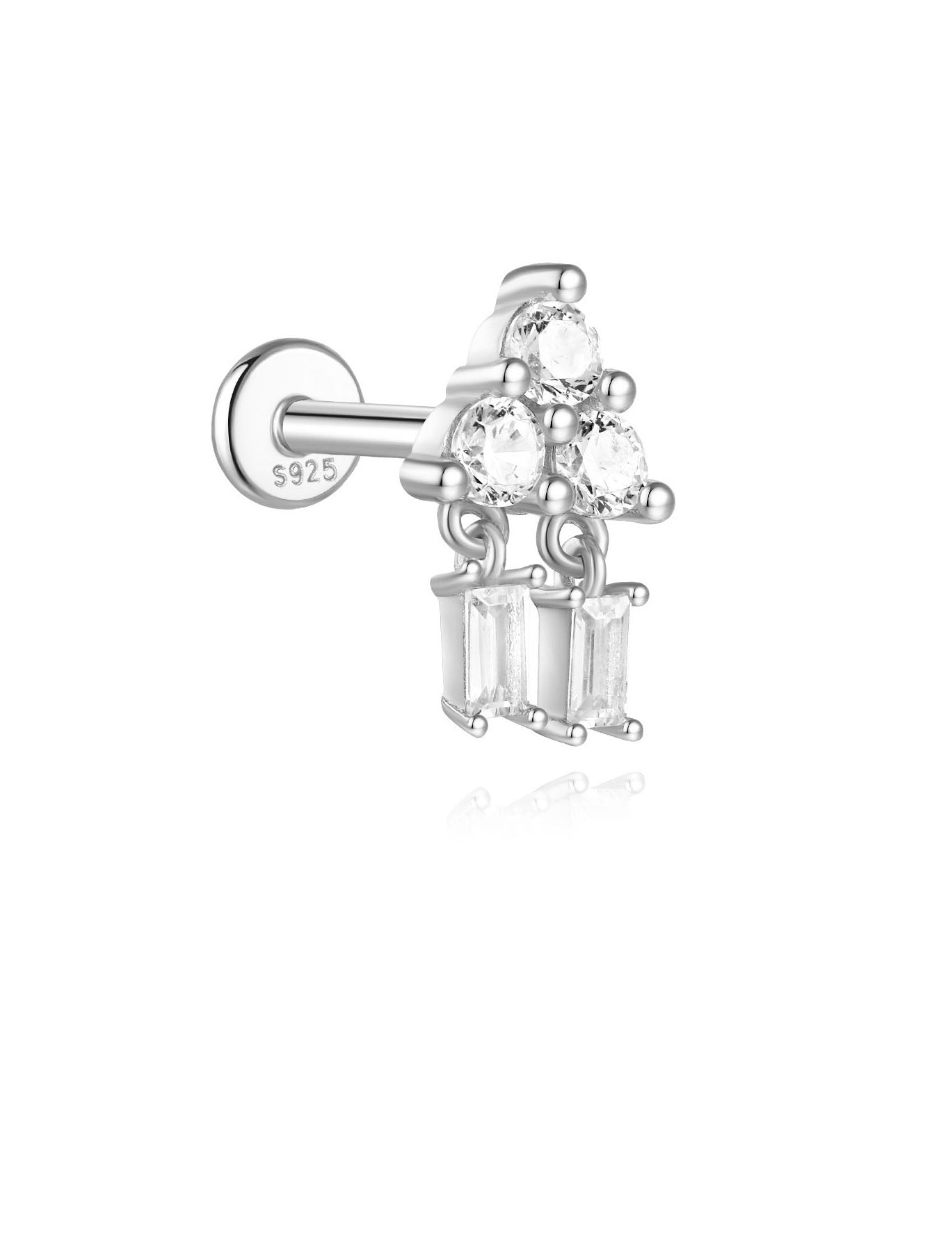 Zlaté náušnice s jemným zakřivením