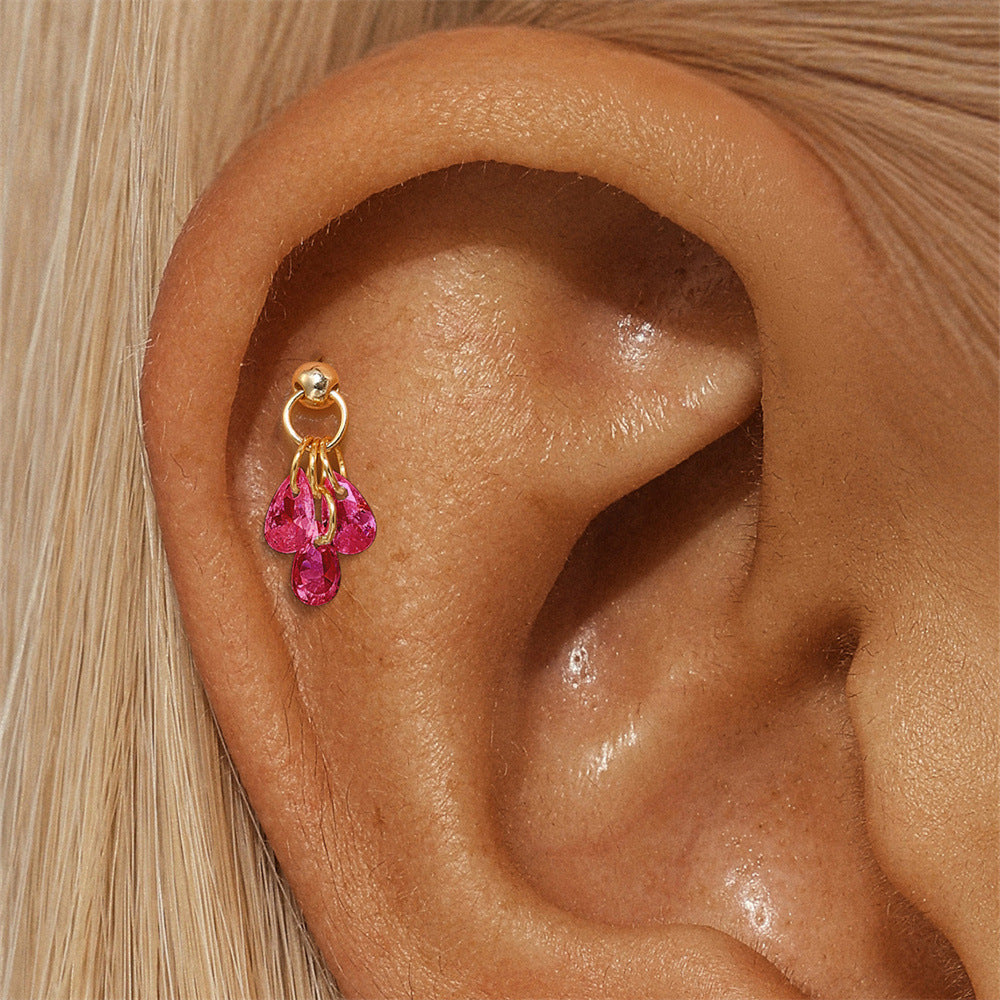 Jasmina – Orecchini in oro dalla sobria raffinatezza.