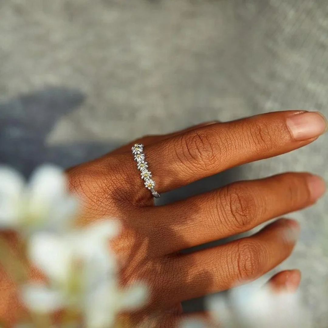 Florentina – Anello in argento floreale