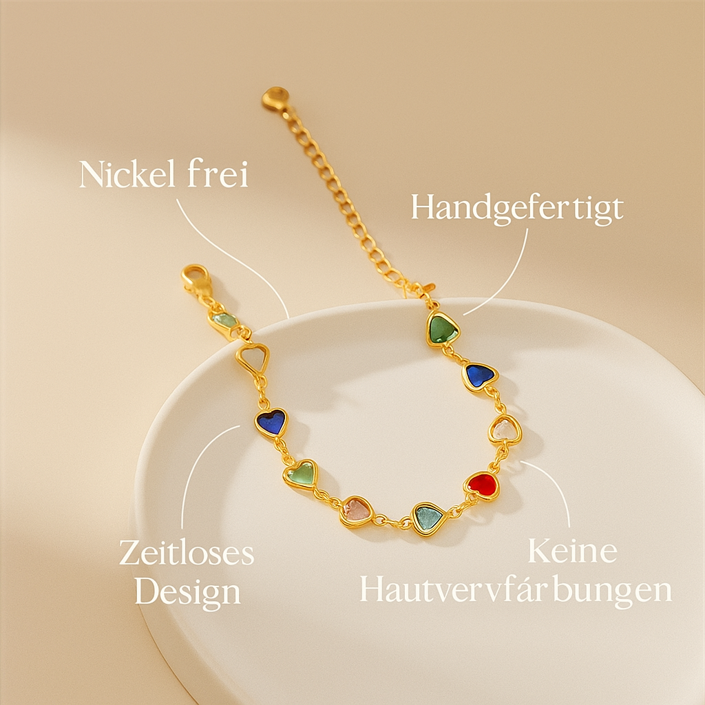 Braccialetto unico a forma di cuore