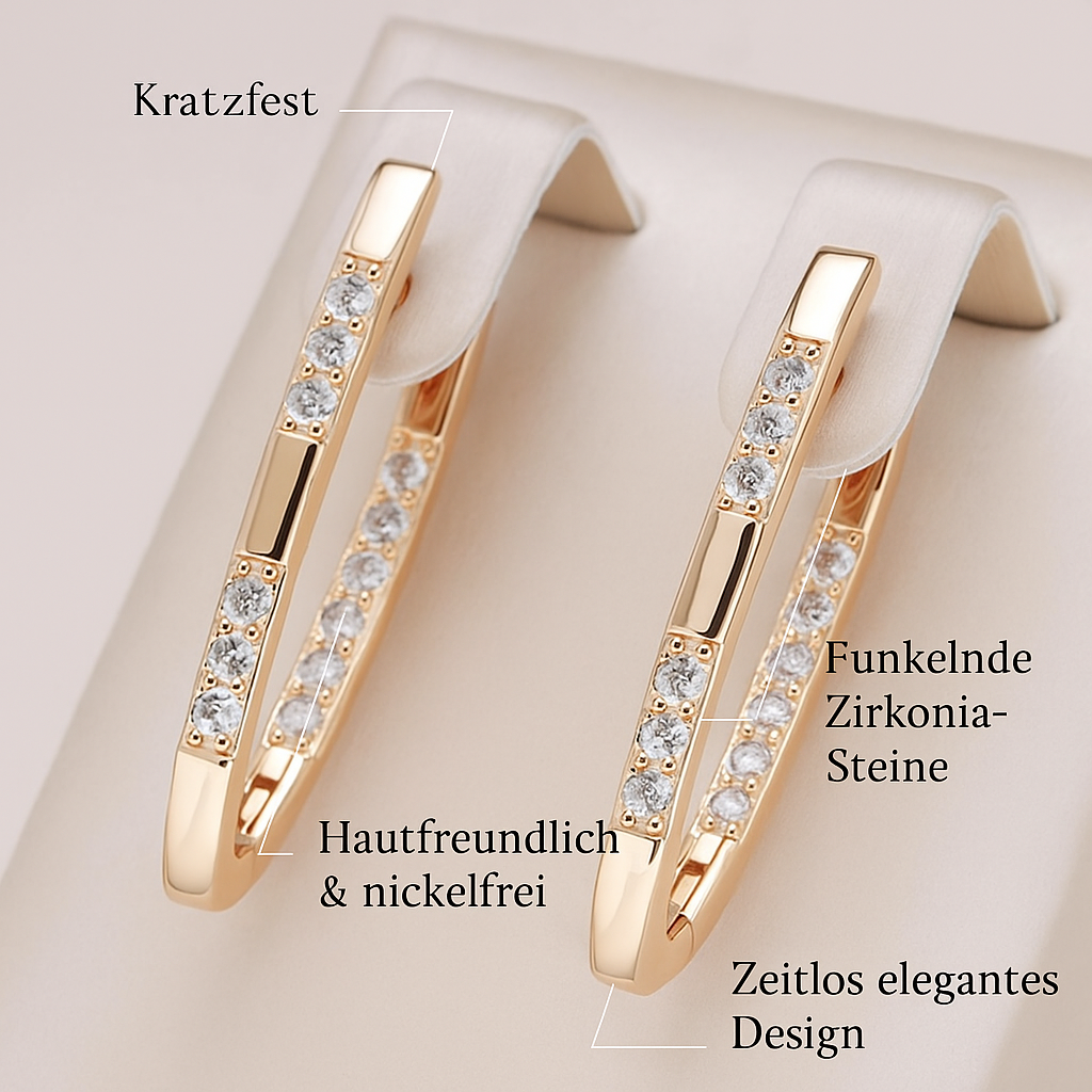 Orecchini eleganti con pietre di zircone