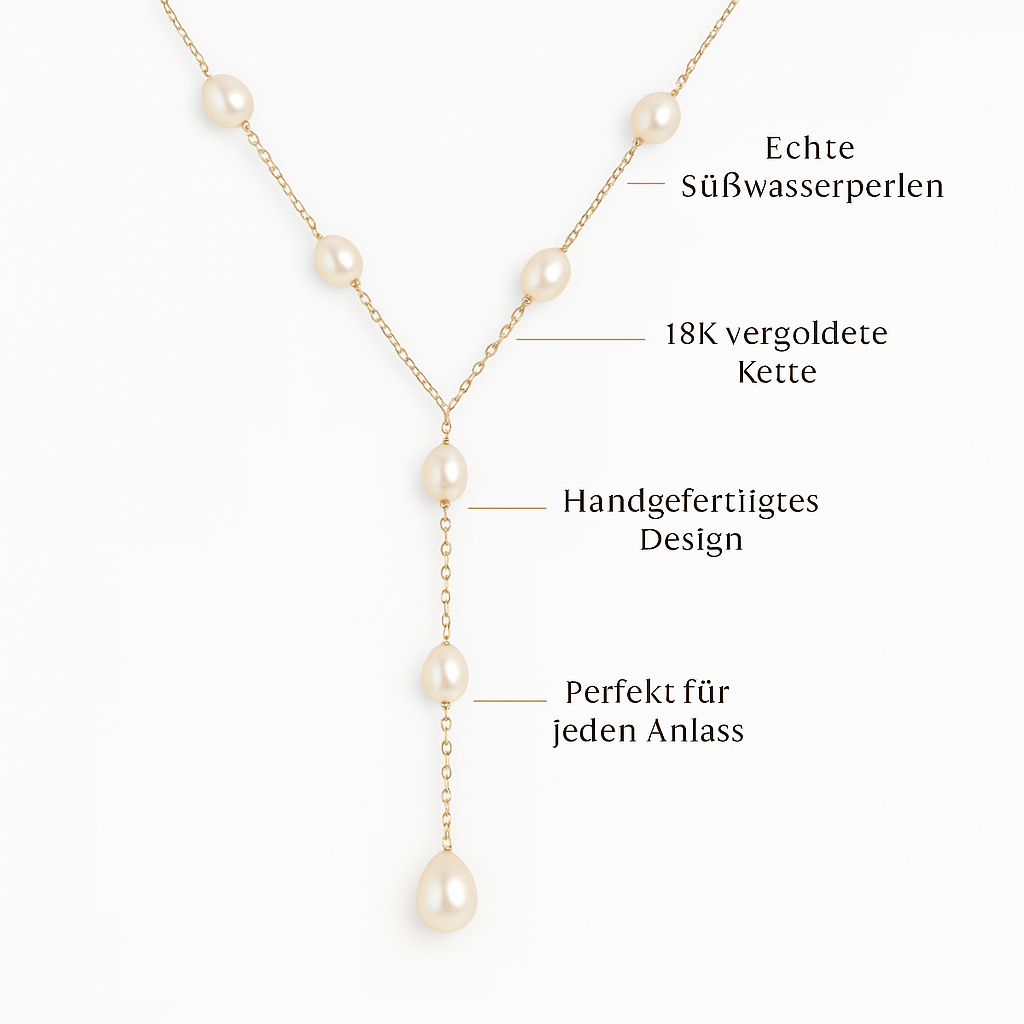 Annika - Collana vintage con palline pendenti