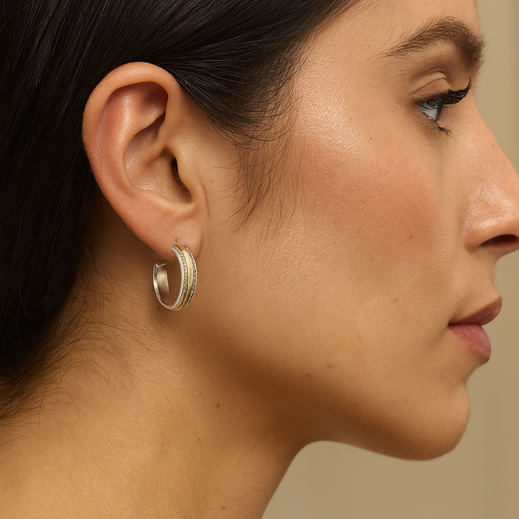 Mia – Orecchini vintage dorati e argentati