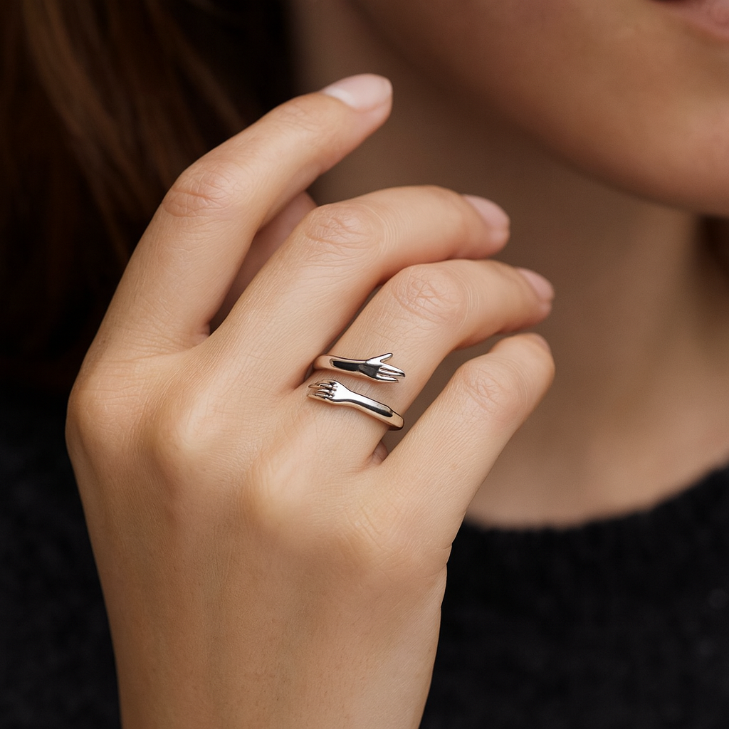 Petra – Anello regolabile in argento