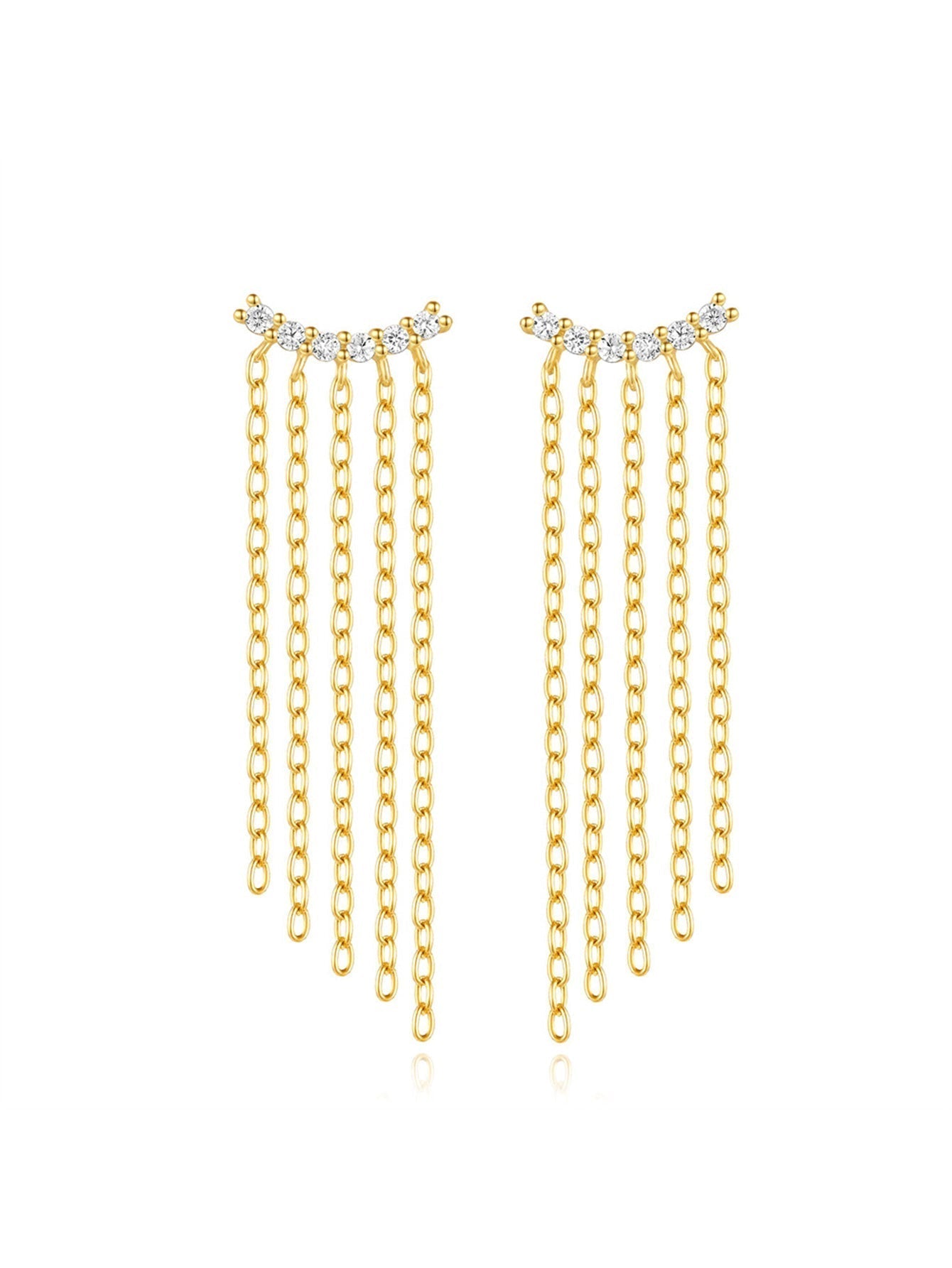 Tanja – Orecchini in oro con semplice lucentezza