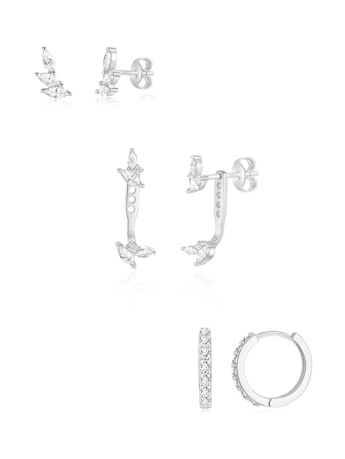 Tereza – Delicati orecchini in oro dalla linea pulita.