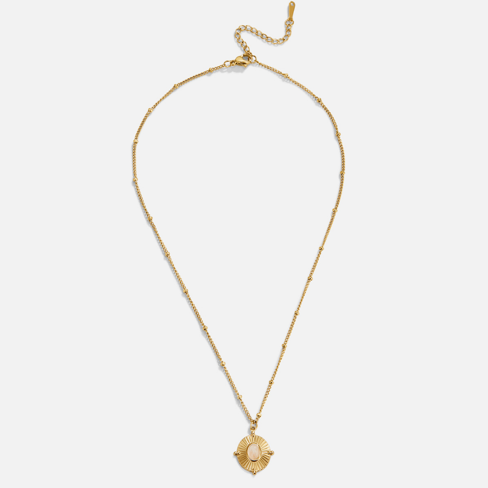 Juliana – Collana dorata con delicato dettaglio circolare