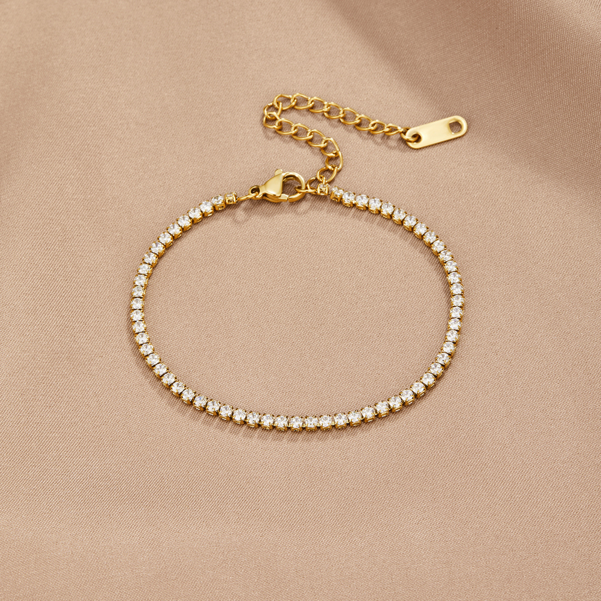 Bracciali da tennis Kordelia Gold