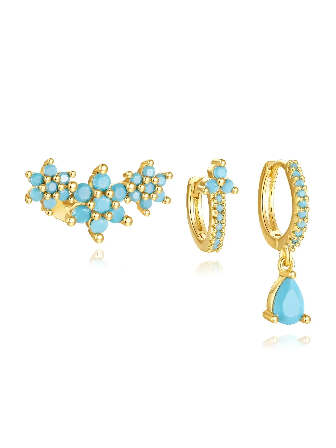 Orecchini in oro con una moderna silhouette in stile Vittoriano-Anna.