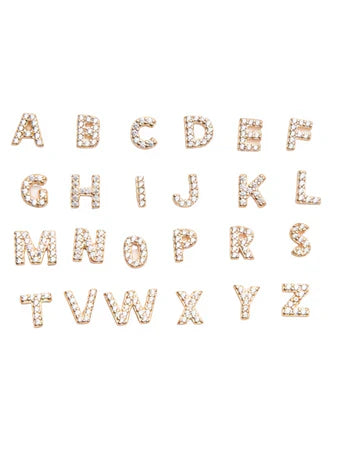 Náušnice s iniciálem 1 kus