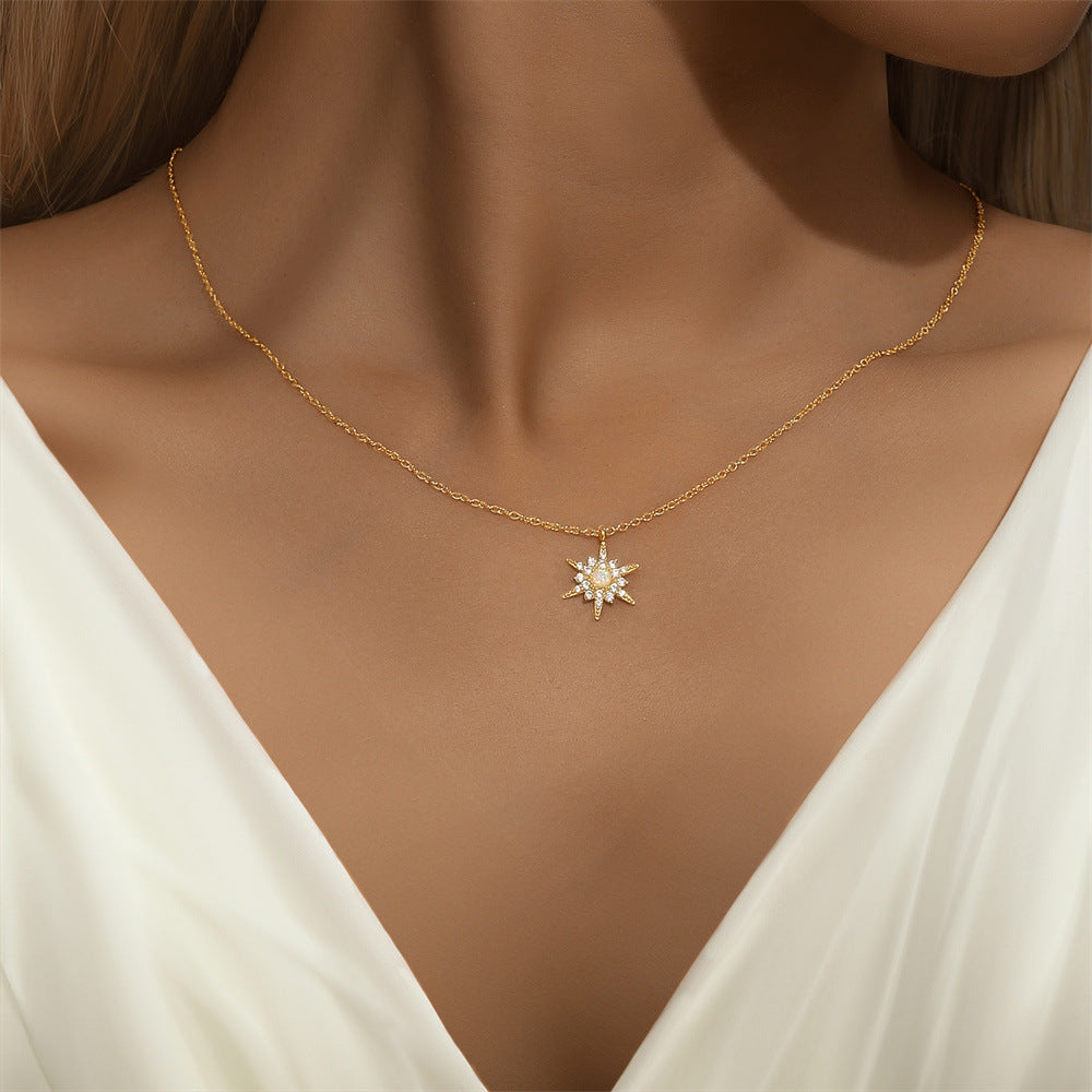 Amélie – Collana delicata in argento con pendente rotondo