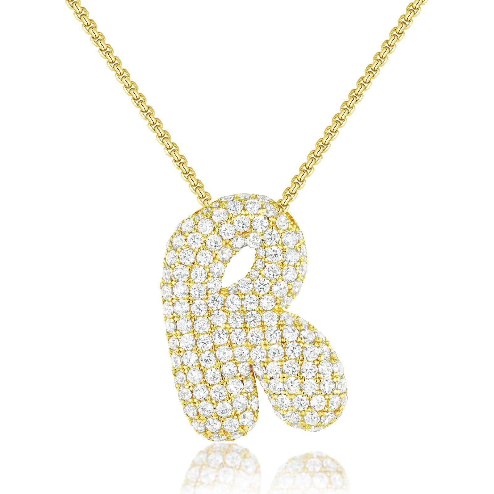 Frieda – Zlatý řetízek s organickým přívěskem.