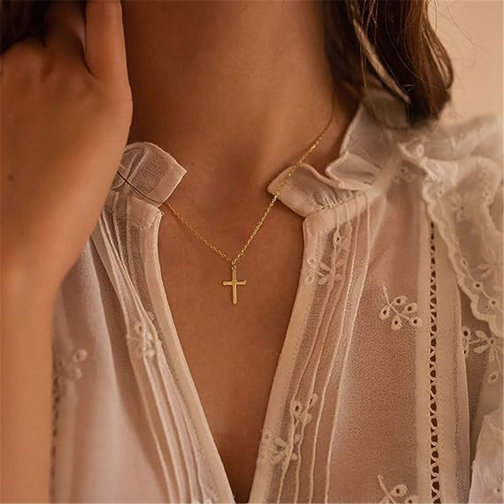 Elena – Collana doppia in argento con pendente