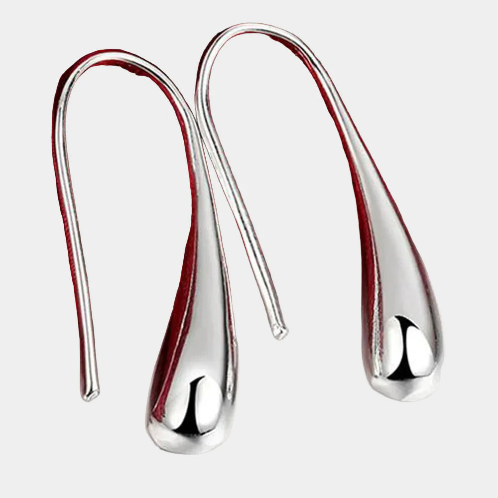 Orecchini a forma di goccia in argento sterling