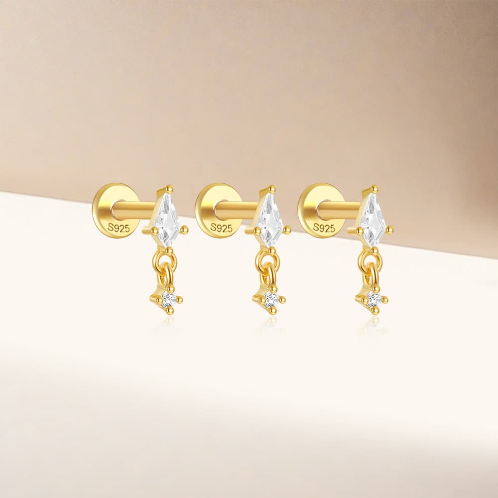 Sofia – Delicati cerchi dorati con una delicata lucentezza.