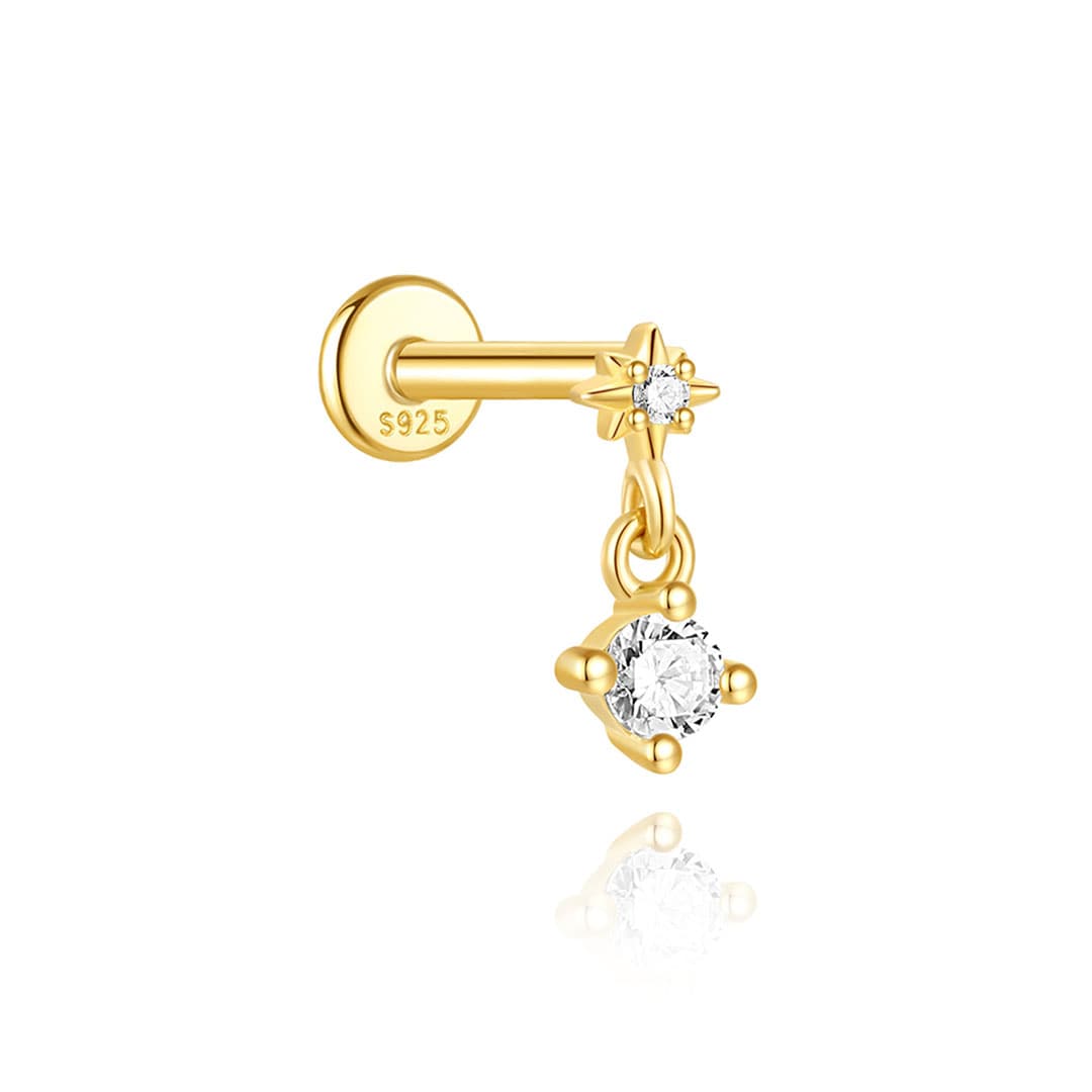 Marlena – Orecchini in oro dal carattere luminoso.