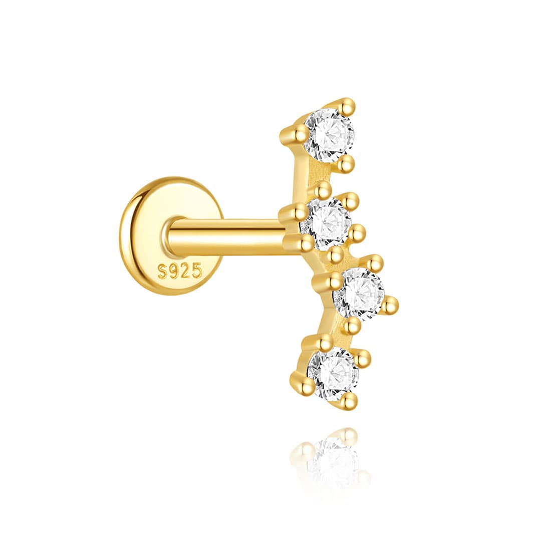 Marlena – Orecchini in oro dal carattere luminoso.