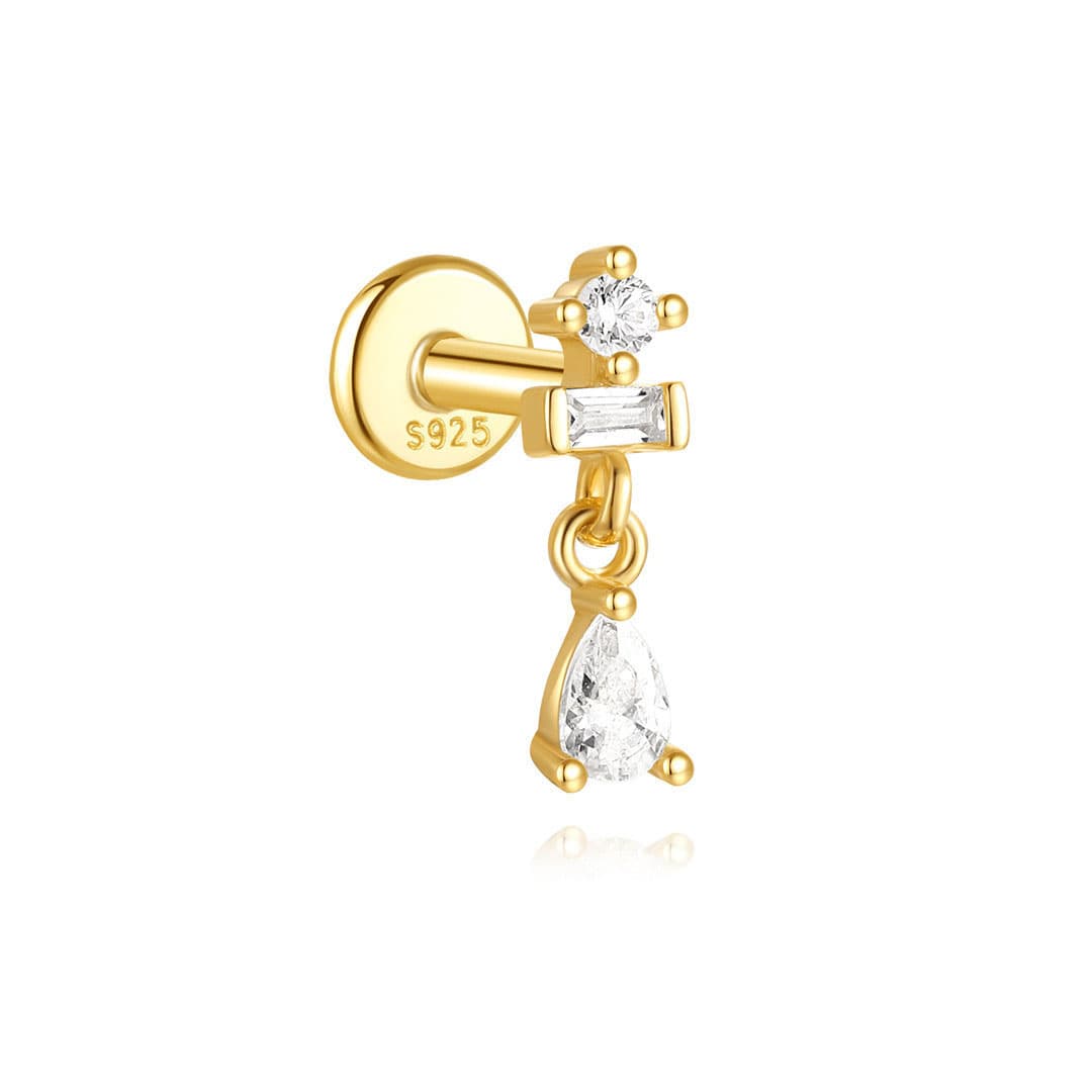 Ronja – Zlaté náušnice s jemným leskem.