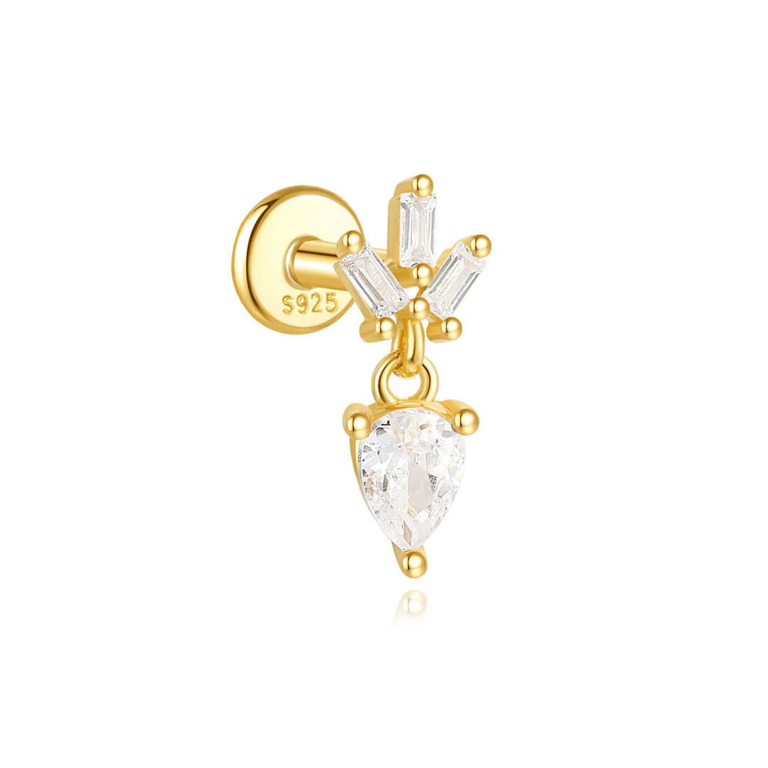 Ronja – Zlaté náušnice s jemným leskem.