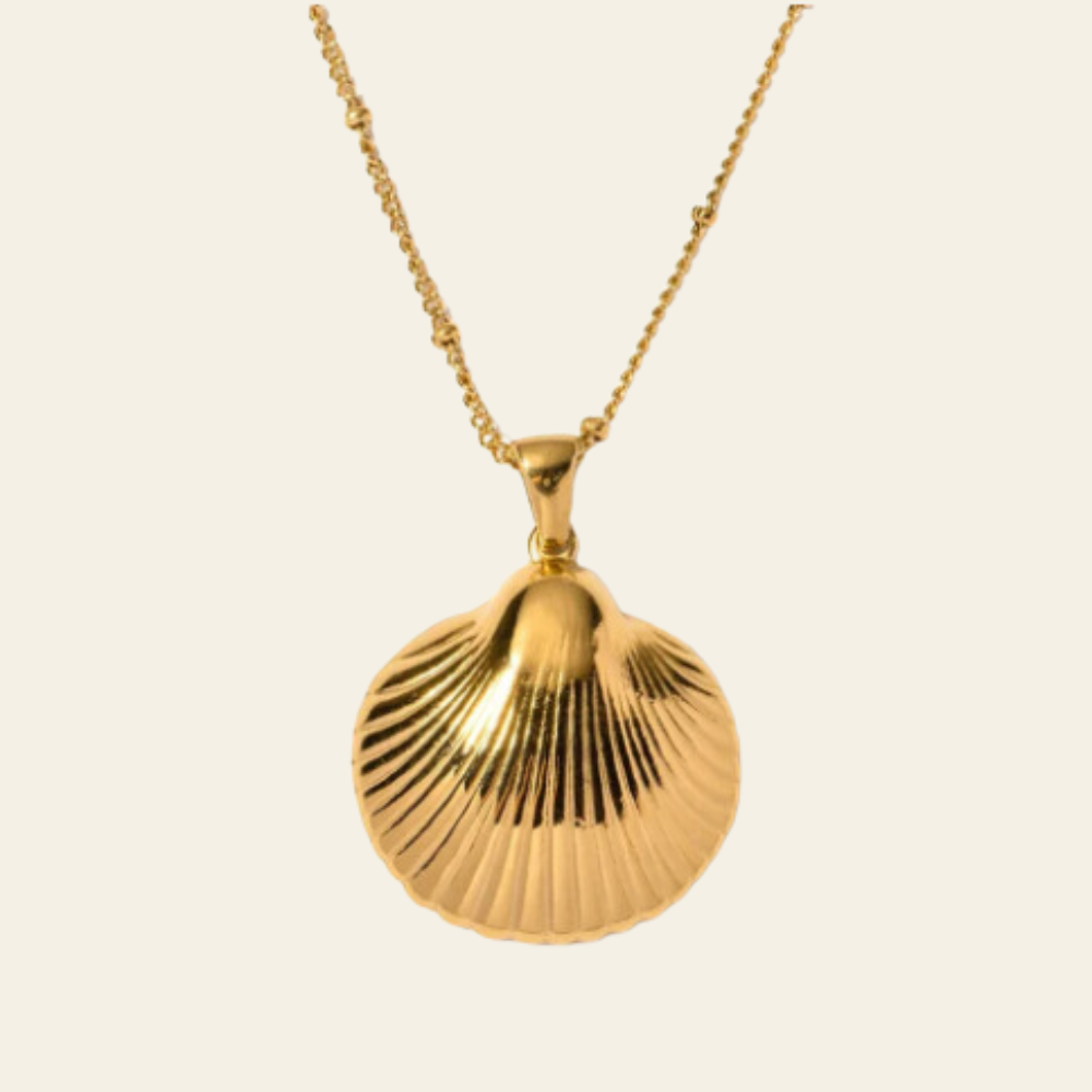 Annika – Collana dorata con pendente rotondo