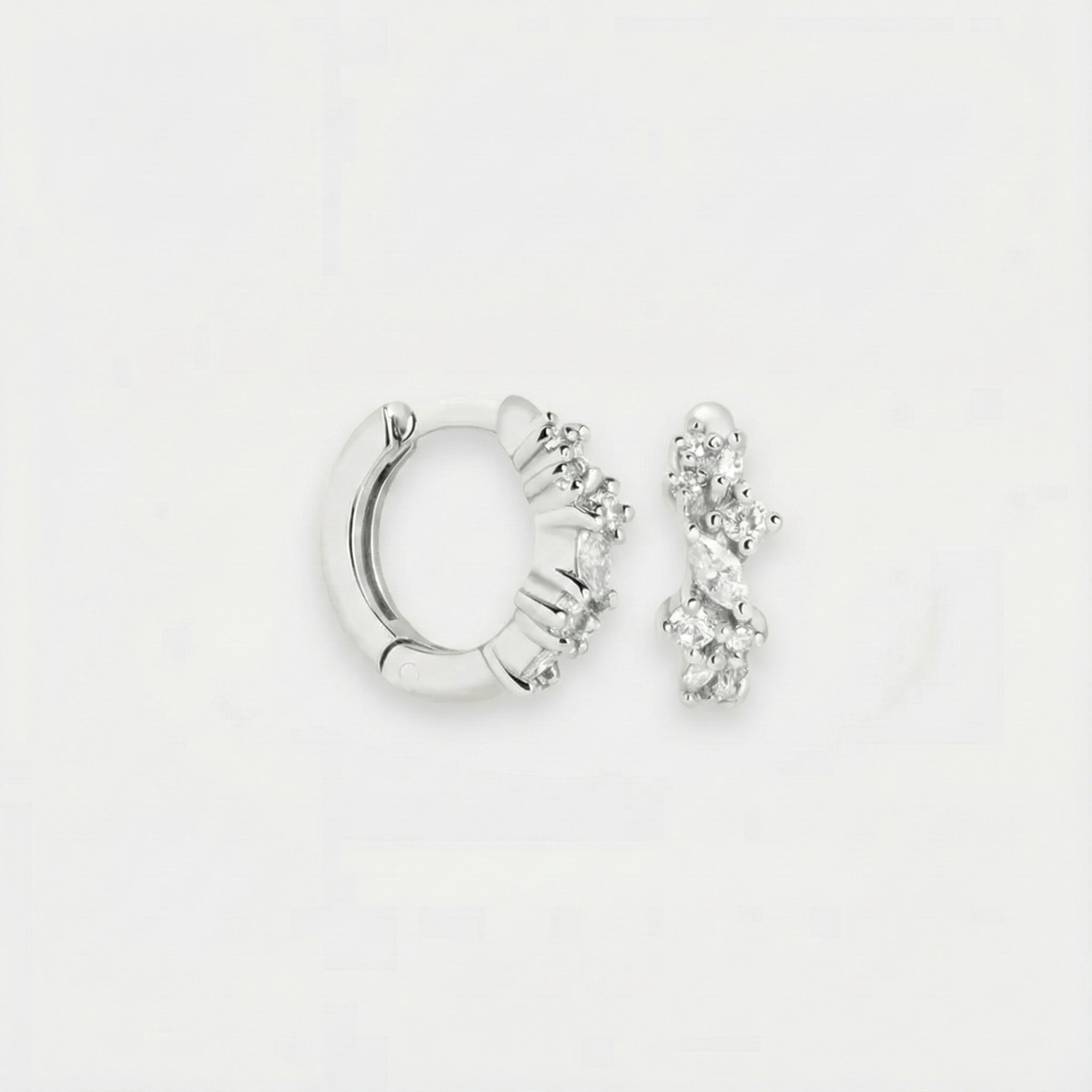 Orecchini a grappolo di cristalli