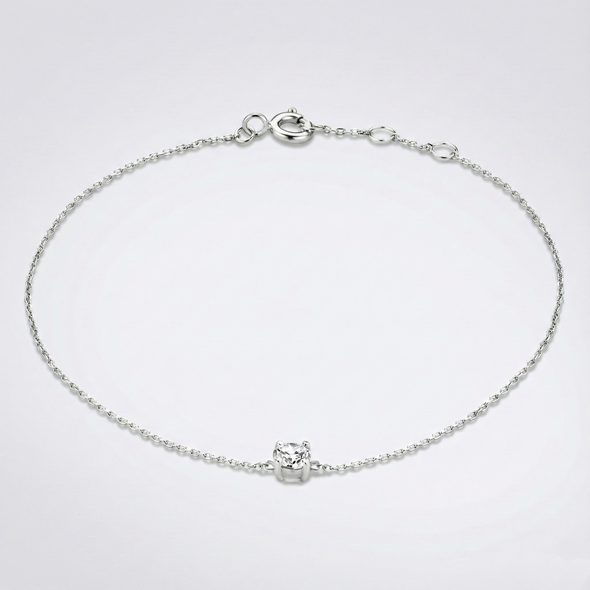 Bracciale Klára con pietra moissanite
