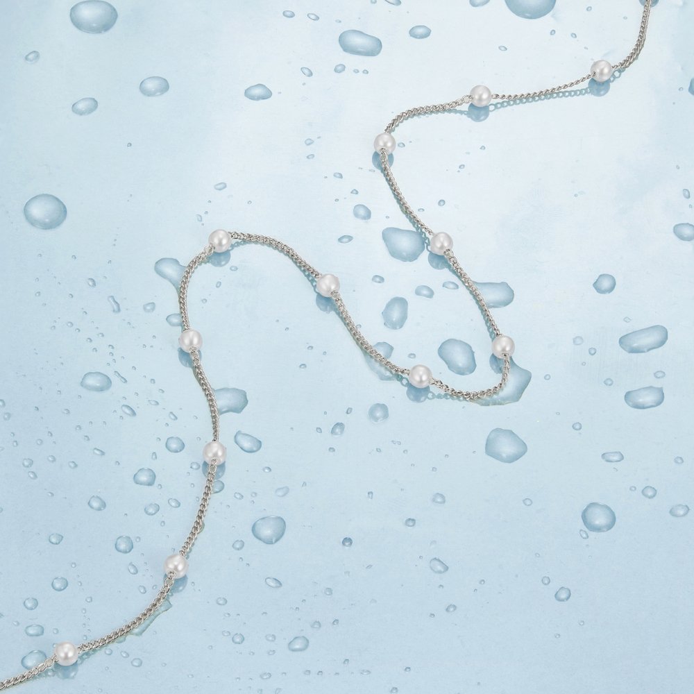 Miriam – Collana dorata delicata con perle