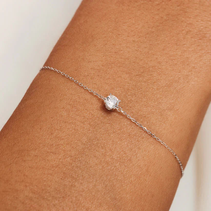 Bracciale Klára con pietra moissanite