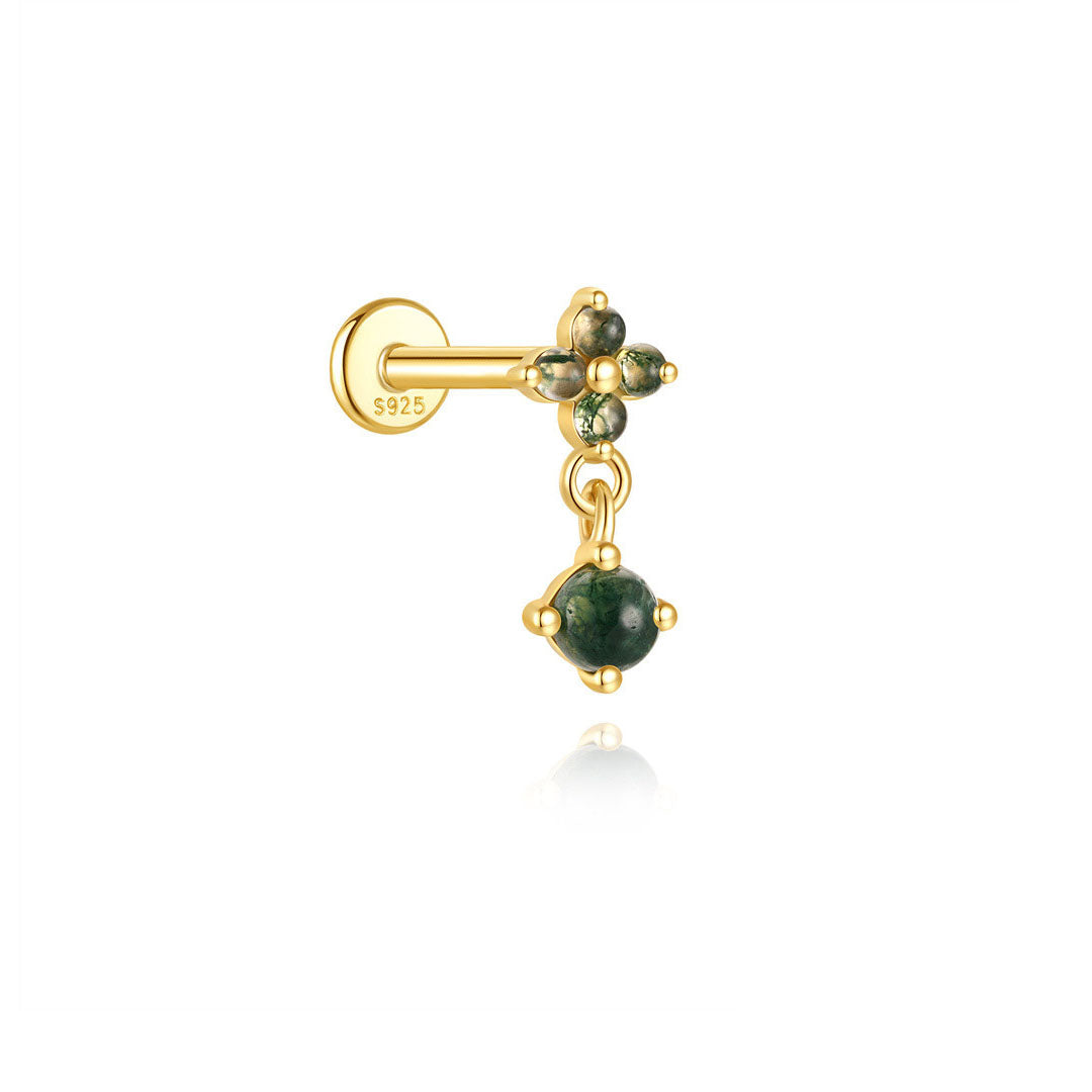 Annika – Orecchini in oro dalla forma pulita e moderna.