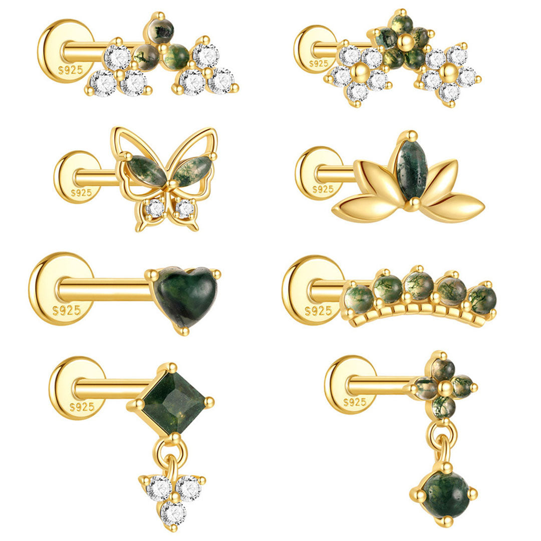 Annika – Orecchini in oro dalla forma pulita e moderna.