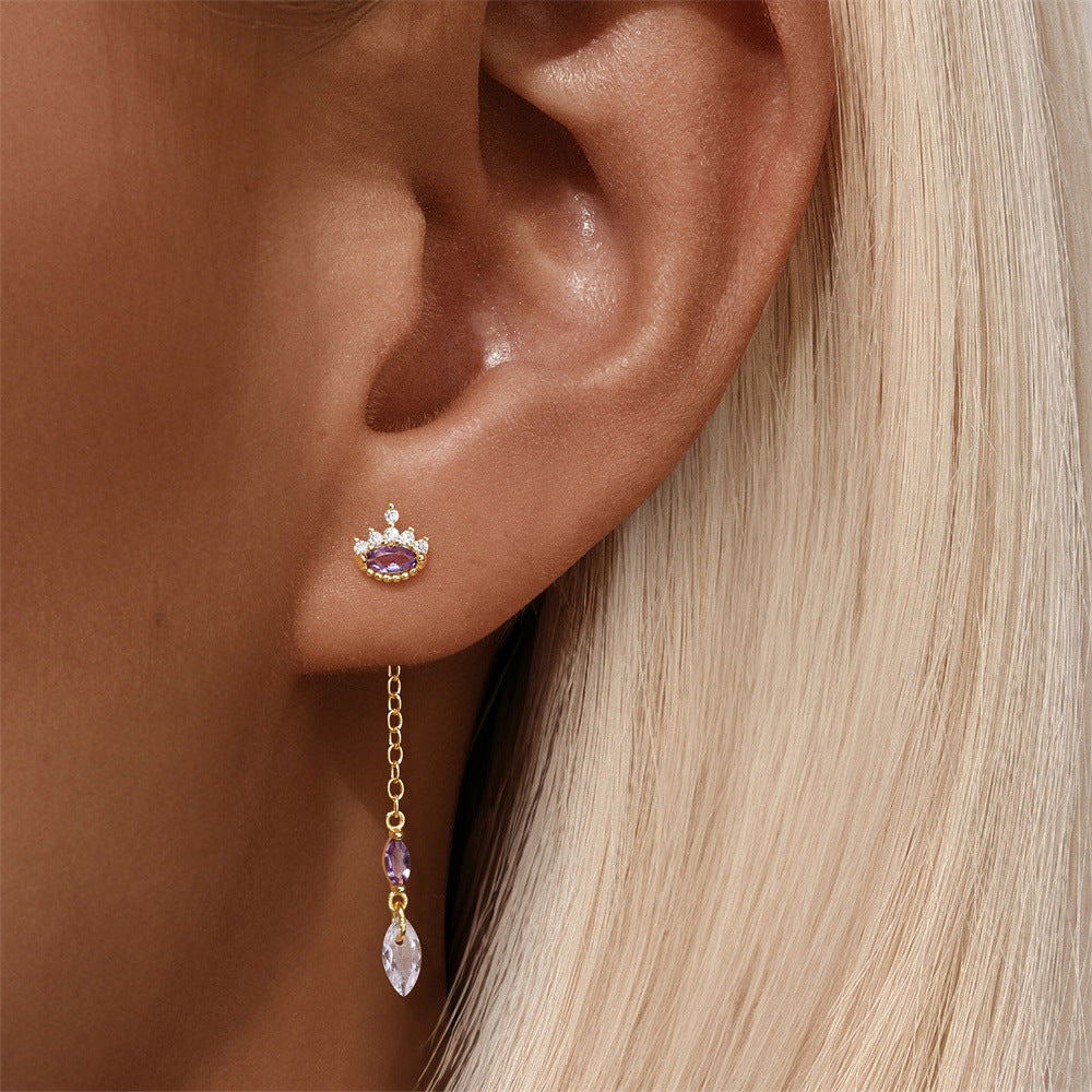 Johana – Orecchini in oro dalla silhouette delicata.