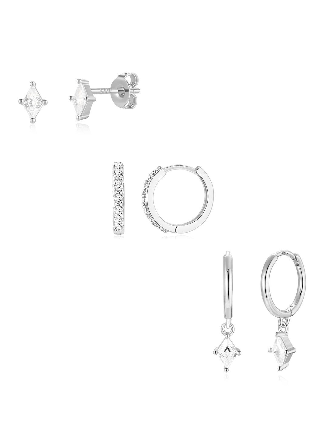 Veronika – Delicati orecchini in oro con glitter.