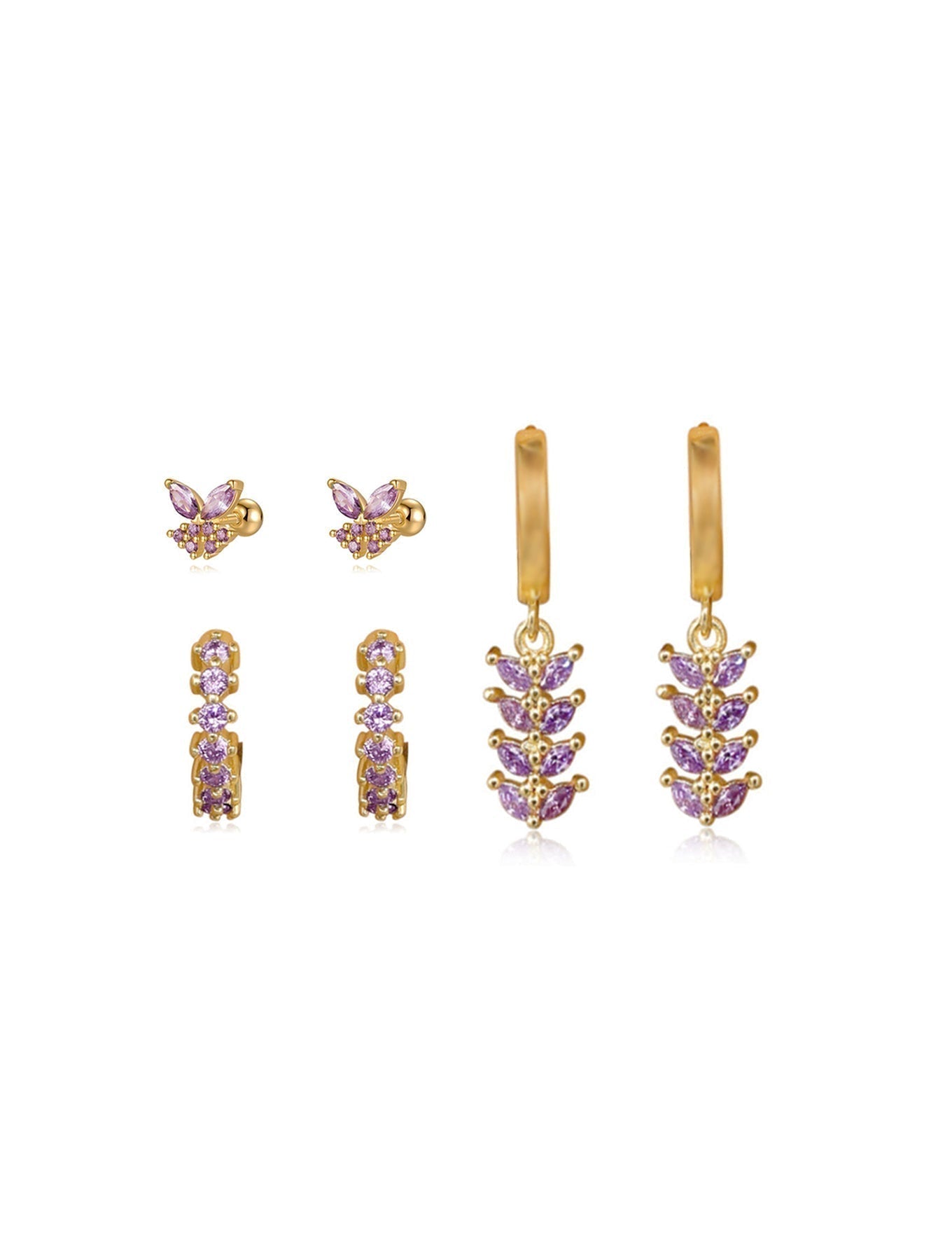 Greta – Delicati orecchini in oro con movimento discreto.