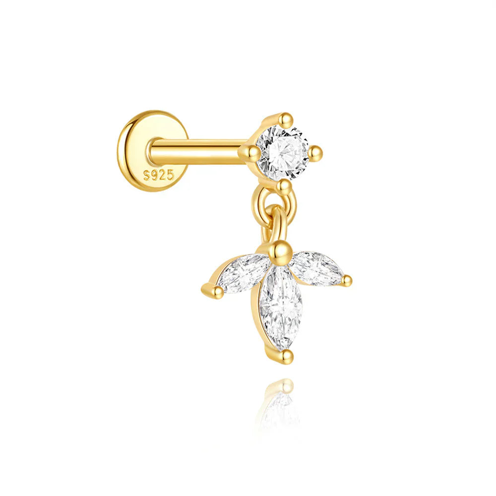 Johana-Marie – Orecchini in oro con superficie strutturata.