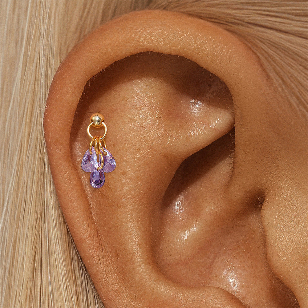 Jasmina – Orecchini in oro dalla sobria raffinatezza.