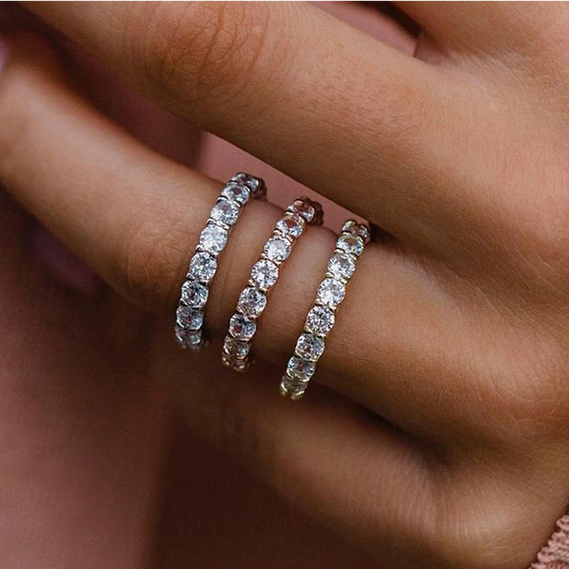 Eliška – Anello di diamanti con doppia fascia.