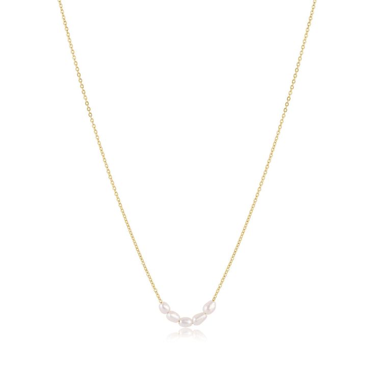 Juliana – Collana dorata dalla struttura minimalista