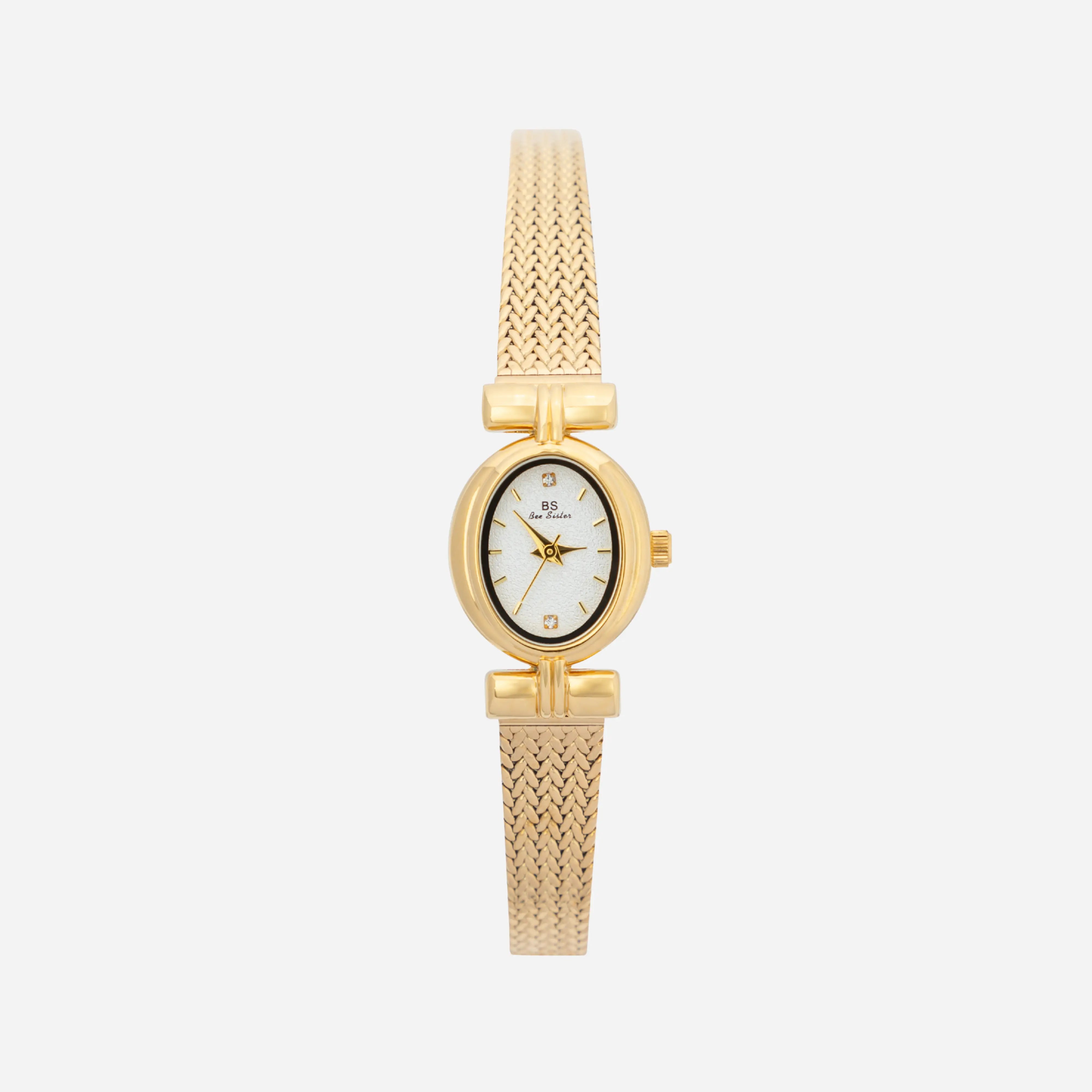Selina – Orologio in oro con design ovale.