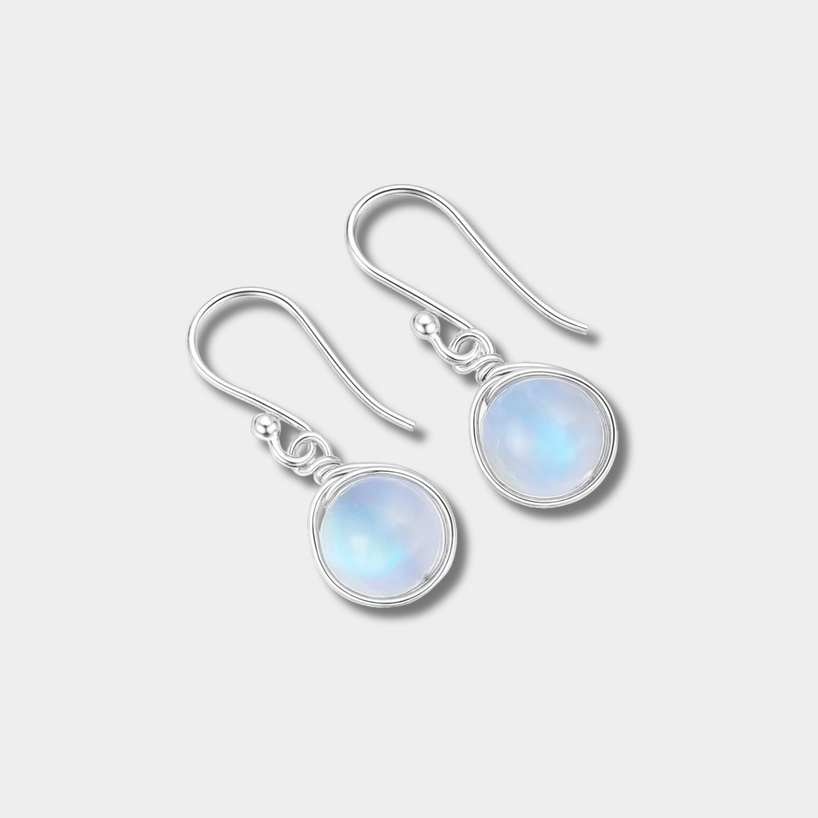 Andrea – Orecchini senza tempo in pietra di lun