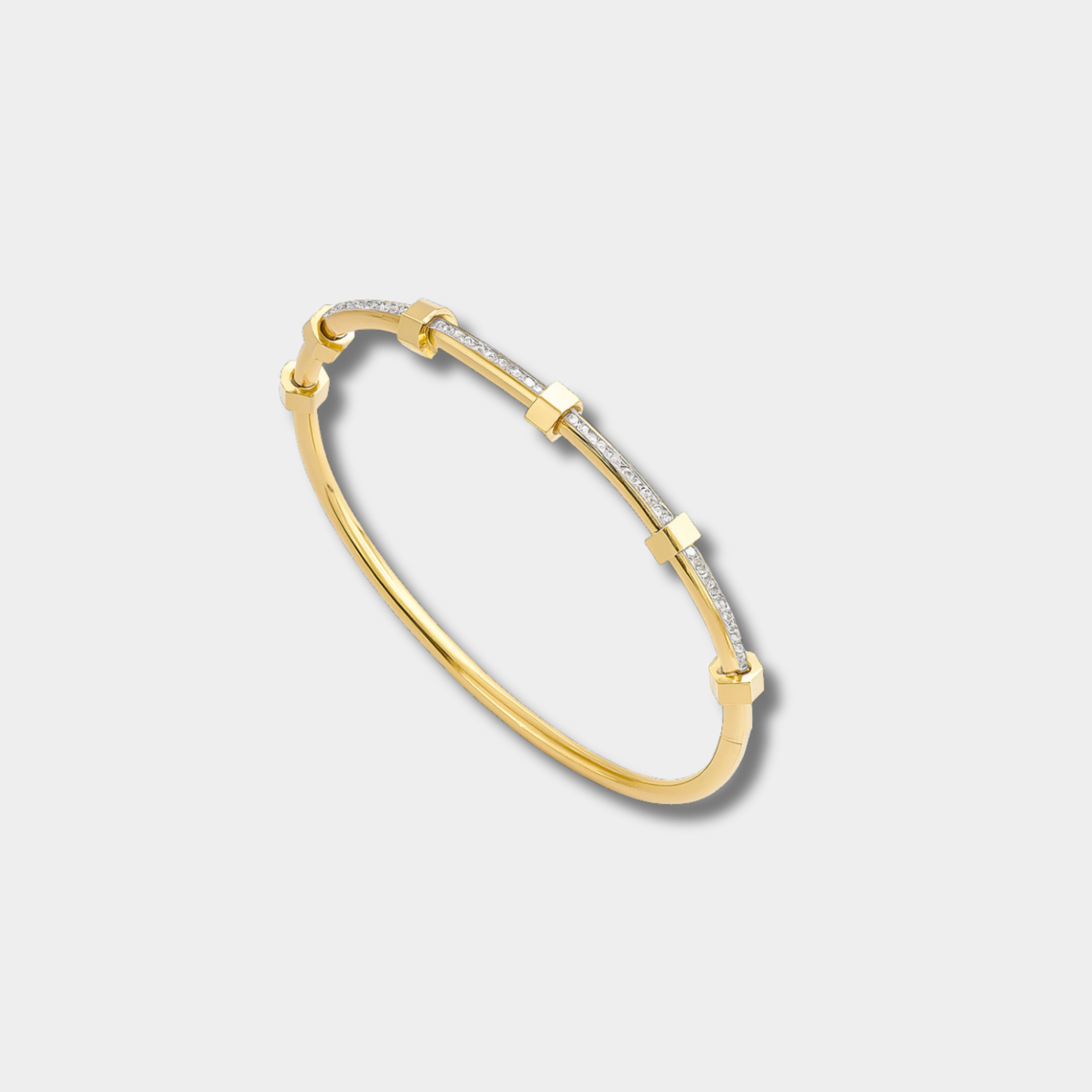 Bracciale elegante in oro chiaro