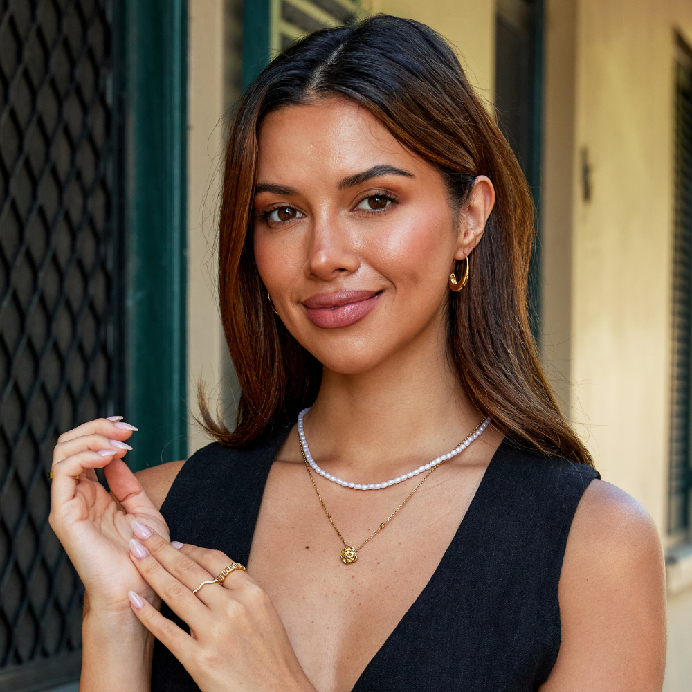 Selina – Collana dorata con catenina delicata