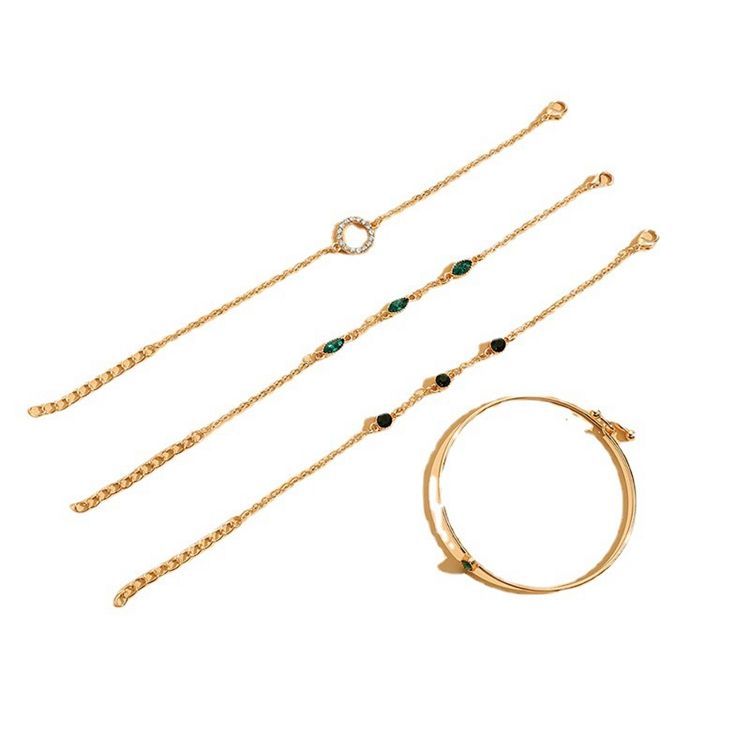 Marisa – Bracciale di smeraldi con montatura in oro.