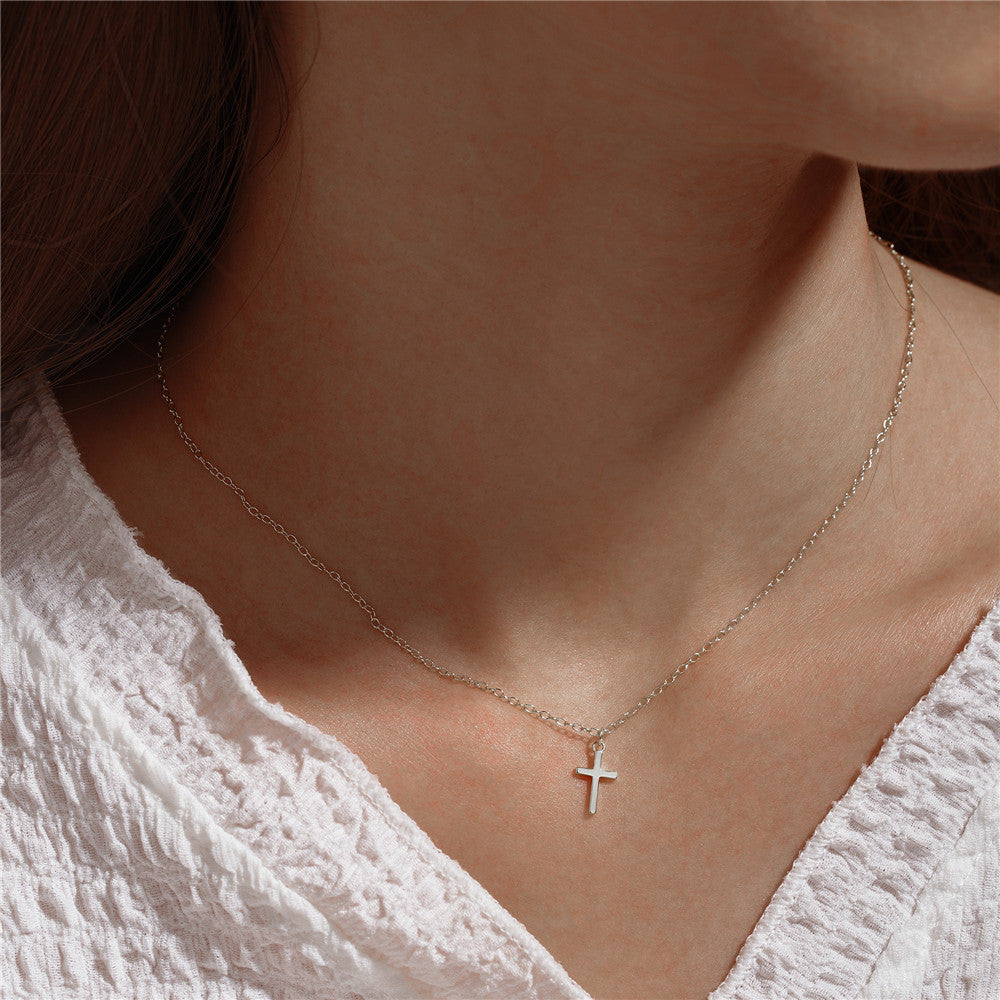 Elena – Collana doppia in argento con pendente