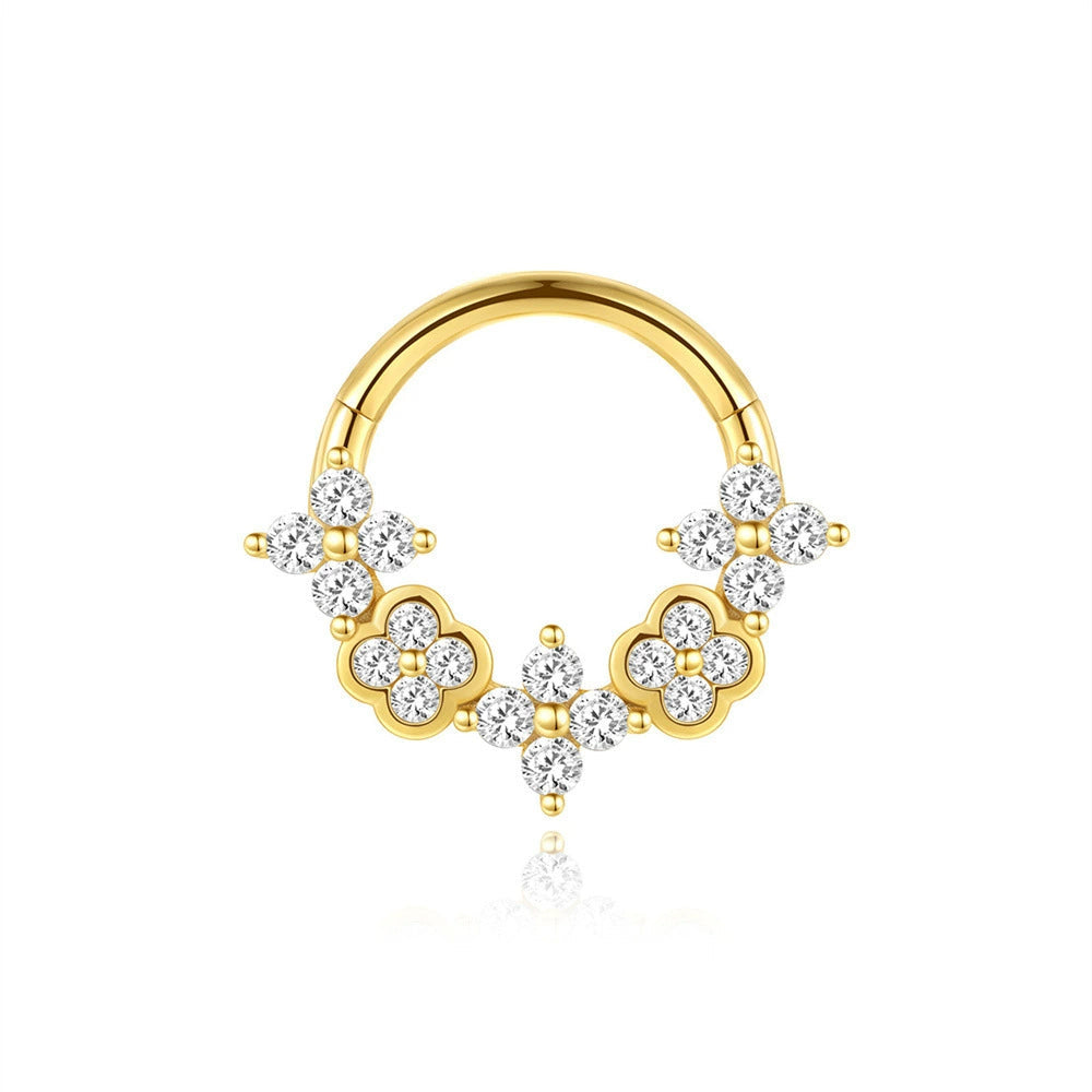 Johana-Marie – Orecchini in oro con superficie strutturata.