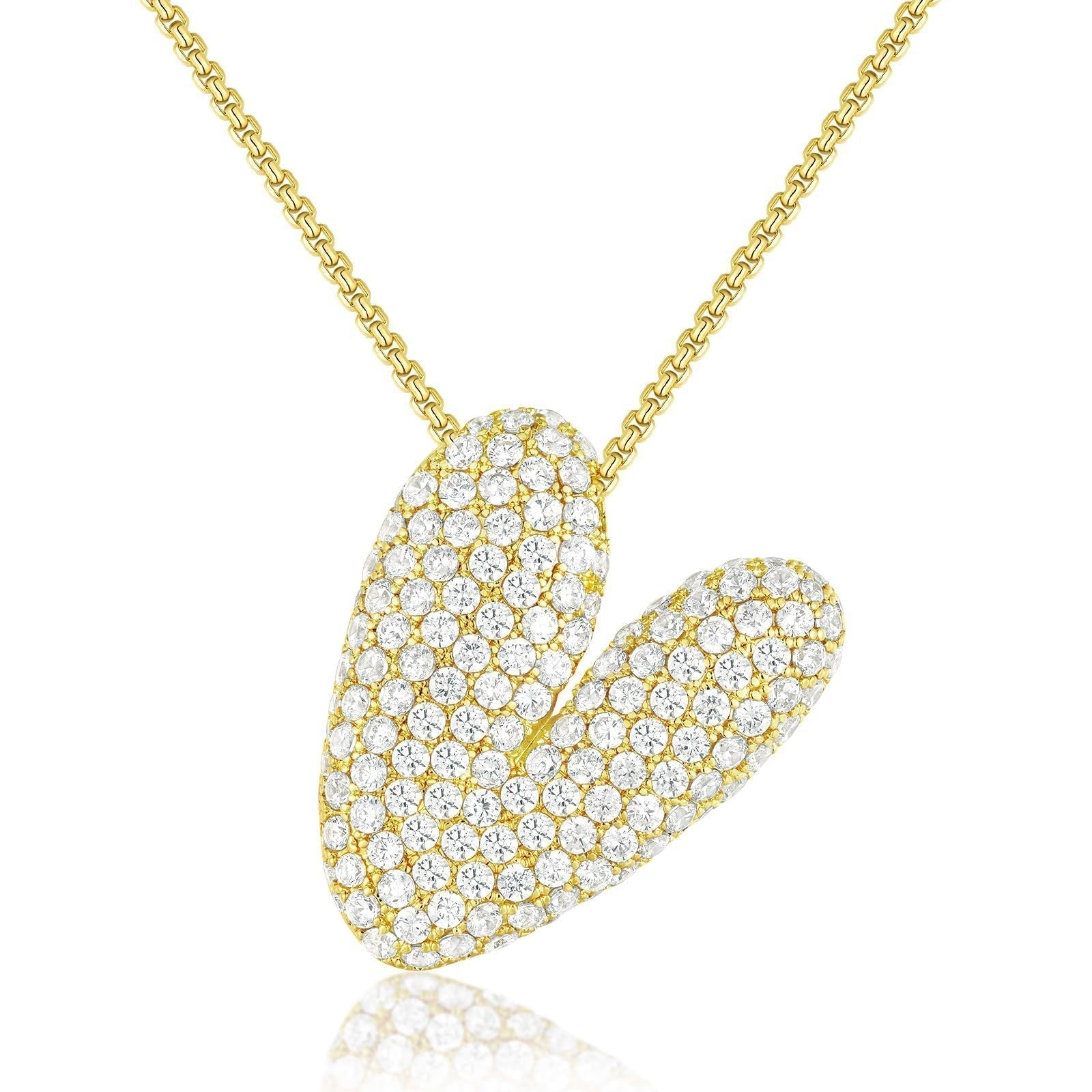 Frieda – Zlatý řetízek s organickým přívěskem.