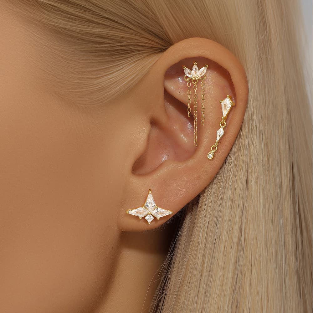 Leonie – Delicati orecchini con lucentezza.